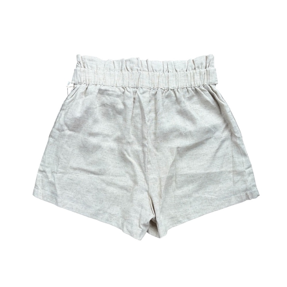 Bishop + Young Good Vibrations Summer Short In Sand Linen Blend Size Small NWT - Picture 7 of 7